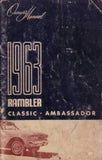Manuel du propriétaire, Rambler Ambassador et Classic 1963 - Expédition dans environ 1 à 2 semaines