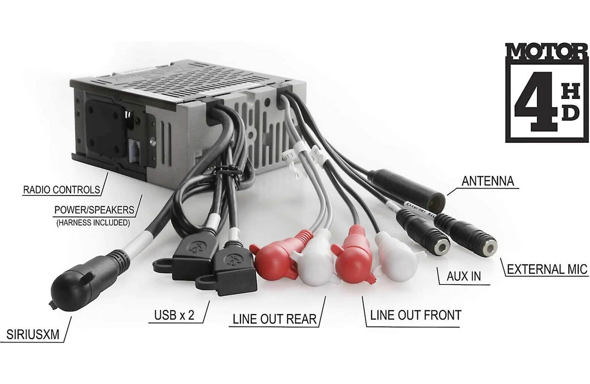 RetroSound Motor® 4 Radio, AM/FM HD USB Bluetooth Streaming and Hands- –  ScoCar, image size:1200x780