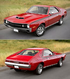 Simulated Exhaust Rocker Molding Kit, 2-Piece, 1970 AMC AMX-2