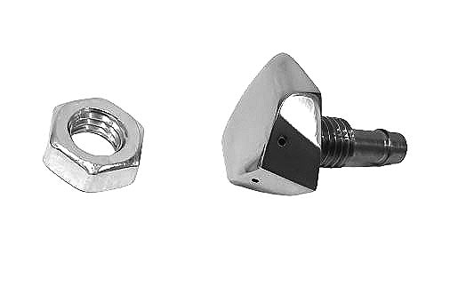 Ensemble de boutons de verrouillage de porte, aluminium poli lisse, voitures AMC et Eagle 1971-88 (livré dans environ 1 semaine)