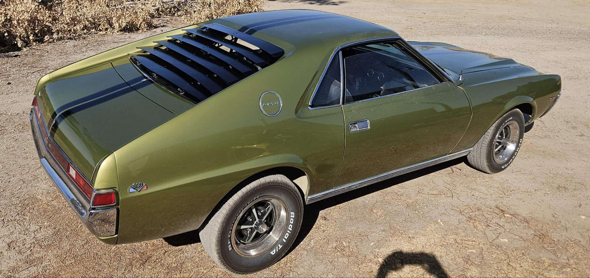 Rear Window Louvers, Hand-Made Reproduction, 1968-70 AMC AMX, Javelin ...