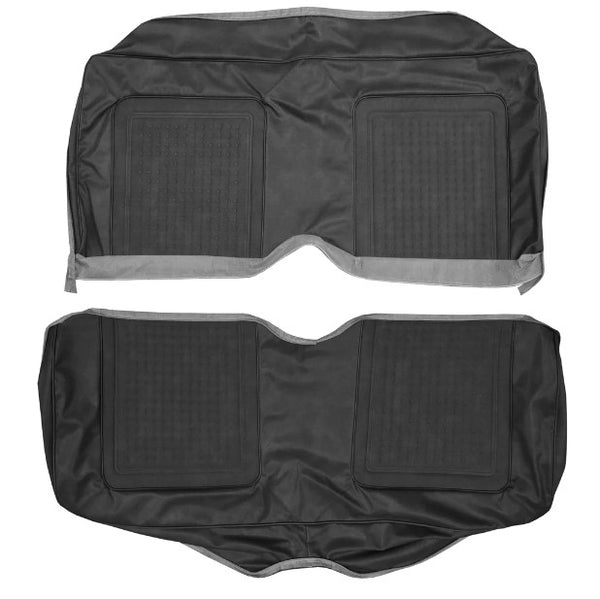 Rear Bench Seat Cover Set, Show Quality Reproduction, Regal Grain Vinyl With Ventilair Grain Inserts, Choose From 3 Colors, 1968 AMC Javelin (FREE lower 48 ground shipping in approx. 2 1/2 months)