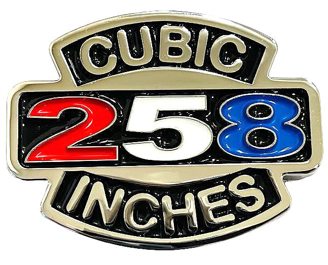 Emblem, 258 Cubic Inches Red-White-Blue 2.5