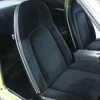 Bucket Seat Covers, Show Quality Reproduction, Corduroy Cloth Inserts & Collars With Cologne Grain Skirts, Choose From 4 Colors, 1971 AMC Javelin, Javelin AMX (FREE lower 48 ground shipping in approx. 3 months)