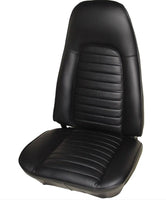 Bucket Seat Covers, Show Quality Reproduction, Leather (Black or Red), 1971 AMC Javelin, Javelin AMX (FREE lower 48 ground shipping in approx. 3 months)