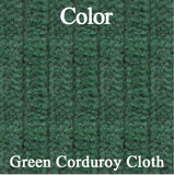 Rear Bench Seat Covers, Show Quality Reproduction, Corduroy Cloth Inserts & Collars With Cologne Grain Skirts, Choose From 4 Colors, 1971 AMC Javelin, Javelin AMX (FREE lower 48 ground shipping in approx. 3 months)