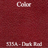 Rear Bench Seat Covers, Show Quality Reproduction, Leather Style (Black or Red), 1971 AMC Javelin, Javelin AMX (FREE lower 48 ground shipping in approx. 3 months)