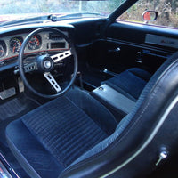 Bucket Seat Covers, Show Quality Reproduction, Corduroy Cloth Inserts & Collars With Cologne Grain Skirts, Choose From 4 Colors, 1972 AMC Javelin, Javelin AMX (FREE lower 48 ground shipping in approx. 3 months)
