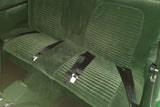 Rear Bench Seat Covers, Show Quality Reproduction, Corduroy Cloth Inserts & Collars With Cologne Grain Skirts, Choose From 4 Colors, 1972 AMC Javelin, Javelin AMX (FREE lower 48 ground shipping in approx. 3 months)