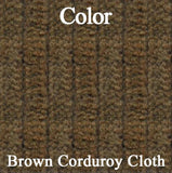 Rear Bench Seat Covers, Show Quality Reproduction, Corduroy Cloth Inserts & Collars With Cologne Grain Skirts, Choose From 4 Colors, 1972 AMC Javelin, Javelin AMX (FREE lower 48 ground shipping in approx. 3 months)