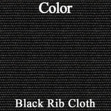 Rear Bench Seat Covers, Show Quality Reproduction, Domino Cloth Inserts w/Ribbed Cloth Bolster & Coachman Grain Skirts, Choose From 4 Colors, 1973 AMC Javelin, Javelin AMX (FREE lower 48 ground shipping in approx. 3 months)
