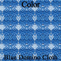 Rear Bench Seat Covers, Show Quality Reproduction, Domino Cloth Inserts w/Ribbed Cloth Bolster & Coachman Grain Skirts, Choose From 4 Colors, 1973 AMC Javelin, Javelin AMX (FREE lower 48 ground shipping in approx. 3 months)