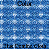 Rear Bench Seat Covers, Show Quality Reproduction, Domino Cloth Inserts w/Ribbed Cloth Bolster & Coachman Grain Skirts, Choose From 4 Colors, 1973 AMC Javelin, Javelin AMX (FREE lower 48 ground shipping in approx. 3 months)