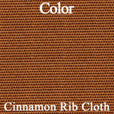 Rear Bench Seat Covers, Show Quality Reproduction, Domino Cloth Inserts w/Ribbed Cloth Bolster & Coachman Grain Skirts, Choose From 4 Colors, 1973 AMC Javelin, Javelin AMX (FREE lower 48 ground shipping in approx. 3 months)