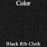 Rear Bench Seat Covers, Show Quality Reproduction, Domino Cloth Inserts w/Ribbed Cloth Bolster & Coachman Grain Skirts, Choose From 4 Colors, 1974 AMC Javelin, Javelin AMX (FREE lower 48 ground shipping in approx. 3 months)