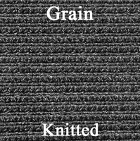 Rear Bench Seat Covers, Show Quality Reproduction, Knitted Grain Inserts With Coachman Grain Skirts Vinyl, Choose From 5 Colors, 1974 AMC Javelin, Javelin AMX, Matador (FREE lower 48 ground shipping in approx. 2-3 months)