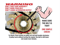 High Output Alternator, Motorola Style 1-Wire, Satin Finish, 1968-91 AMC and Jeep V8 - FREE lower 48 ground shipping in approx. 1-2 weeks