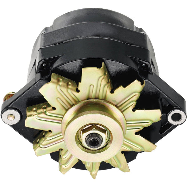 High Output Alternator, Motorola Style 1-Wire, Black Finish, 1968-91 AMC and Jeep V8 - FREE lower 48 ground shipping in approx. 1-2 weeks
