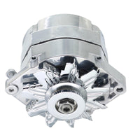 High Output Alternator, Motorola Style 1-Wire, Chrome Finish, 1968-91 AMC and Jeep V8 - FREE lower 48 ground shipping in approx. 3-4 weeks