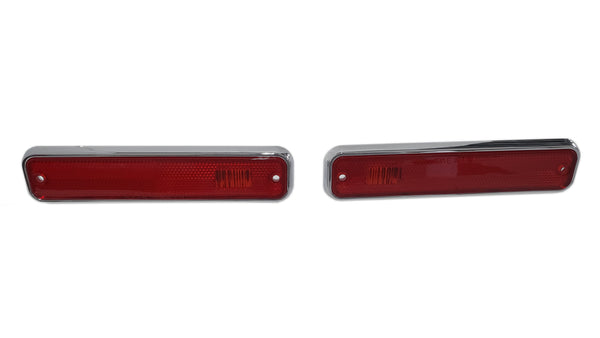 Rear Side Marker Kit, Red 2-Piece Set, Show Quality Reproduction, 1971-74 AMC Javelin, Javelin AMX (FREE lower 48 ground shipping In 1-2 Weeks)