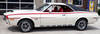 Simulated Exhaust Rocker Molding Kit, 2-Piece, 1968-74 AMC Javelin, Javelin AMX (FREE lower 48 ground shipping in approx. 2-3 weeks)