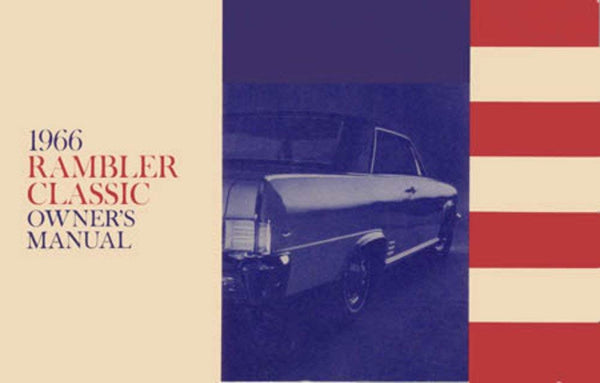 Manuel du propriétaire, Rambler Classic 1966 - Expédition dans environ 1 à 2 semaines