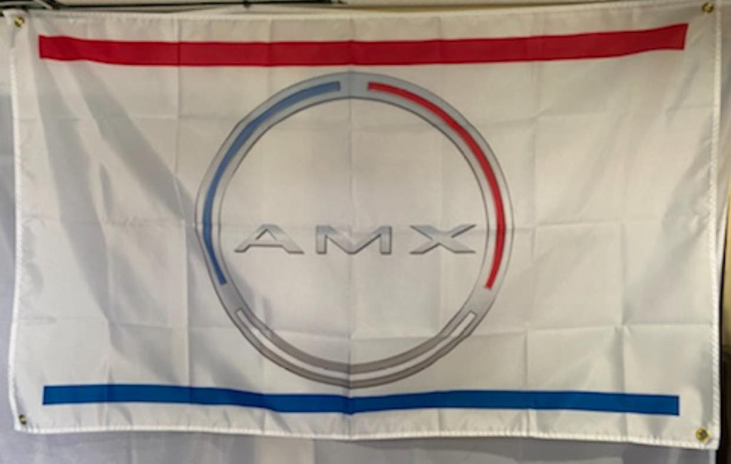 Wall Flag, AMC AMX Logo, White, 3'x5' (FREE lower 48 ground shipping i ...