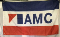Wall Flag, AMC Logo, 3'x5' (FREE lower 48 ground shipping in approx. in 1-2 weeks)