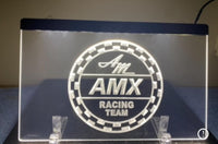 LED Sign, AMX Racing Team Logo, 8"x12" (FREE lower 48 ground shipping in approx. in 1-2 weeks)