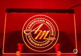 LED Sign, American Motors Corporation Logo, 8"x12" (FREE lower 48 ground shipping in approx. in 1-2 weeks)