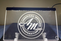 LED Sign, American Motors Corporation Logo, 8"x12" (FREE lower 48 ground shipping in approx. in 1-2 weeks)