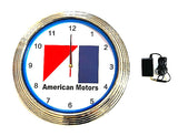 Neon Clock, American Motors, Show Quality (FREE lower 48 ground shipping in approx. in 1-2 weeks)