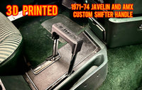 Automatic Shift Handle w/AMX Script, 3D Printed Plastic Improved Design, 1971-74 AMC Javelin, Javelin AMX (FREE lower 48 ground shipping in approx. 1-2 weeks)