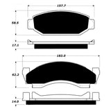Front Disc Brake Pad Set, For Bendix Slide Type Calipers, Carbon Kevlar Super Stoppers - 1972-78 AMC (See Applications), (FREE lower 48 ground shipping in approx. 3-5 business days)