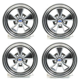 Cragar S/S 15x8", Chrome Steel Wheels, 1968-74 AMC AMX, Javelin, Javelin AMX, FREE lower 48 ground shipping in approx. 1-2 Weeks