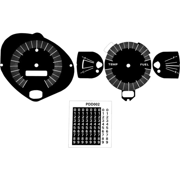 Dash Decal Kit 120MPH, 1970 AMC Javelin, AMX - FREE lower 48 ground shipping in approx. 1-2 weeks