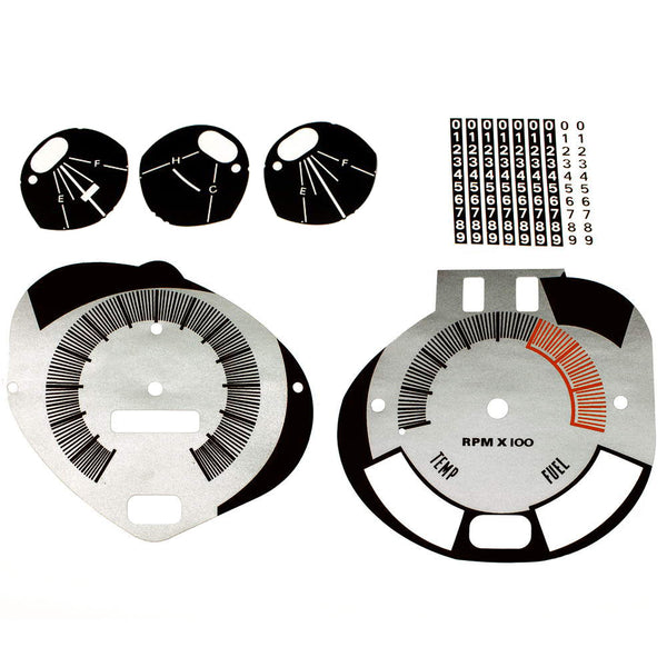 Dash Decal Kit 140MPH w/Tach, 1969 AMC Javelin, AMX - FREE lower 48 ground shipping in approx. 1-2 weeks