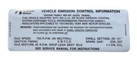 Engine Emissions Decal, 360 V8, Automatic, P/N SF 3216108 - 1972 AMC Ambassador, Javelin, Javelin AMX, Matador, FREE lower 48 ground shipping in approx. 1-2 weeks