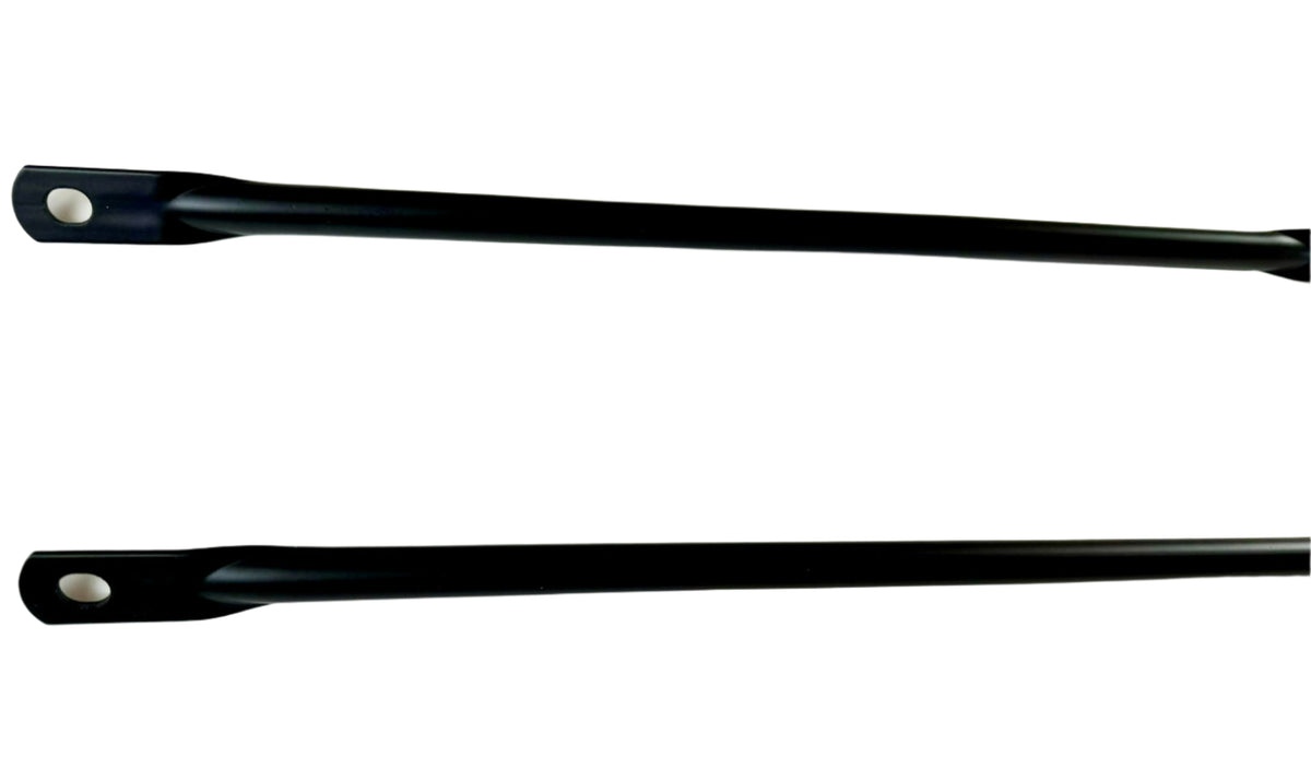Fender To Radiator Support Braces, Set of 2, Black Steel, 1968-70 AMC ...