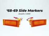 Kit de marqueurs latéraux avant, ensemble de 2 pièces, AMC Javelin 1971-74, Javelin AMX (livraison en 1 à 2 semaines)