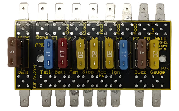 Fuse Panel, Direct Replacement w/ATO Blade Fuses, 1974-77 AMC (See Applications) - FREE lower 48 ground shipping in approx. 1-week