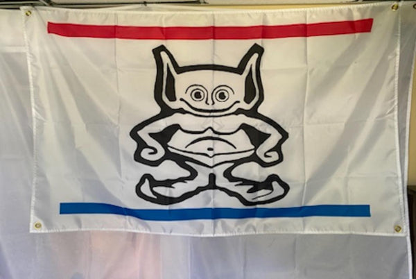 Wall Flag, Gremlin Man Logo, 3'x5' (FREE lower 48 ground shipping in approx. in 1-2 weeks)