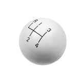 Hurst 4-Speed White Shift Knob Kit, 3/8-16 Threads - FREE lower 48 ground shipping in approx. 1-week