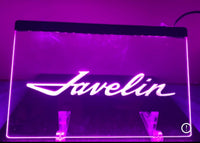 LED Sign, Javelin Logo, 8"x12" (FREE lower 48 ground shipping in approx. in 1-2 weeks)