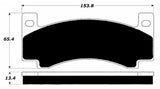 Front Disc Brake Pad Set, For Kelsey Hayes Pin Type Calipers, Carbon Kevlar Super Stoppers - 1971-75 AMC (See Applications), (FREE lower 48 ground shipping in approx. 3-5 business days)