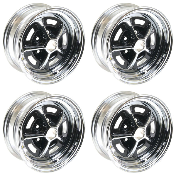 Magnum 500 15x7", Chrome Steel Wheels, 1964-1988 AMC (See Applications), FREE lower 48 ground shipping in approx. 1-2 Weeks