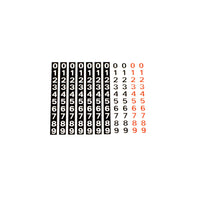 Odometer Numbers Decal Kit, 1969 AMC Javelin, AMX - FREE lower 48 ground shipping in approx. 1-2 weeks