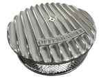 Filtre à air Offenhauser à ailettes en fonte d'aluminium 10", poli, fabriqué aux États-Unis, AMC V8 1966-91 (livré dans environ 1 à 3 mois)