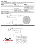Champion Dual Cooling Fan Master Kit, For Champion Aluminum Radiators, 1958-78 AMC - See Applications (FREE lower 48 ground shipping in approx. 1-2 weeks)