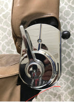 Seat Hinge Cover Set, 2-Piece, Upgraded Chromed Metal Reproduction, 1968-69 AMC AMX, Javelin (FREE lower 48 ground shipping In 1-2 Weeks)